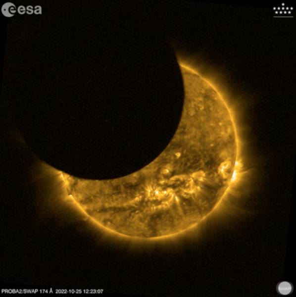 Proba-2 sees two partial eclipses